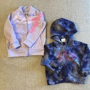Bundle. 1 Gap hoodie and 1 Reebok jacket
